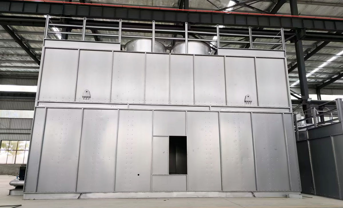 Front View Diagram of Closed-Circuit Cooling Tower Front View Diagram of Closed-Circuit Cooling Tower